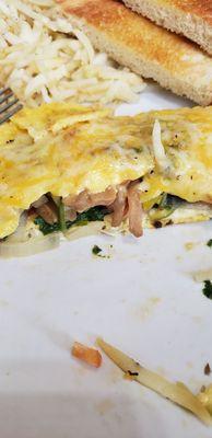 Delicious veggie omlette