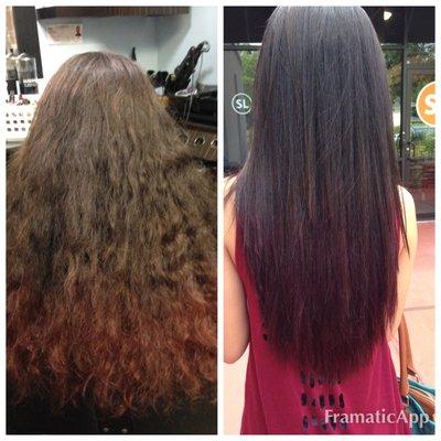 Before and After color