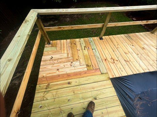 Custom built deck