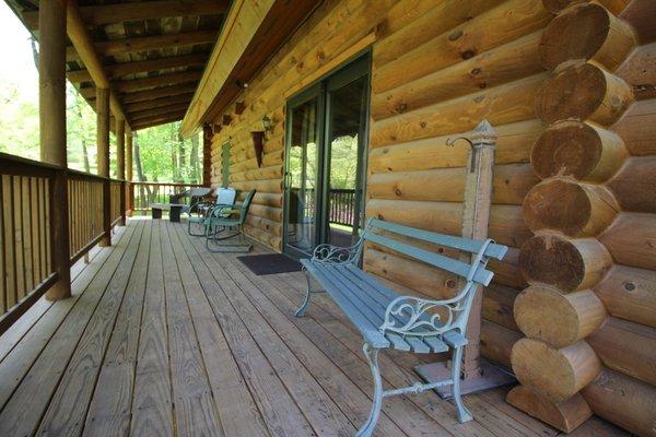 Cabin 3 has a wrap-around deck with plenty of seating.