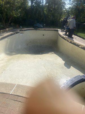 Start of my pool remodel in Montclair NJ