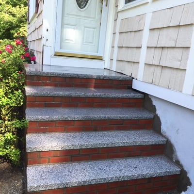 Granite steps in Lynnfield MA