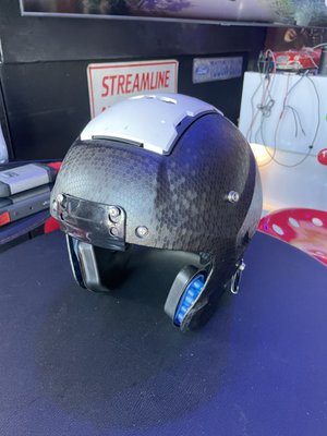 Client wanted his son's helmet to be unique.