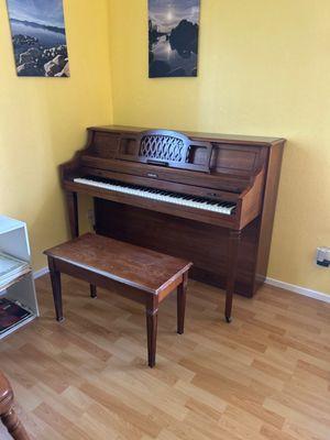 It is my beautiful piano, which was brought by Alex and Dmitrii