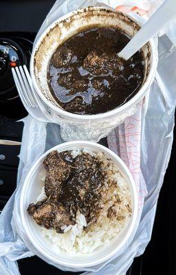 Dinuguan and rice