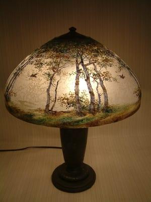 Original Handel Lamp Double Signed