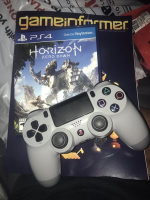 Purchased horizon zero Dawn, and a used controller on this visit.