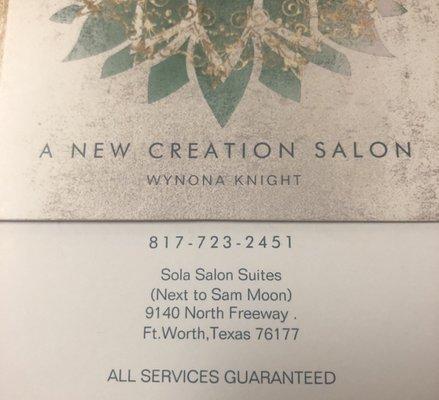 A New Creation Salon By Wynona