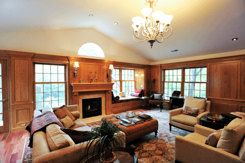 Two Car Garage turned Family Room