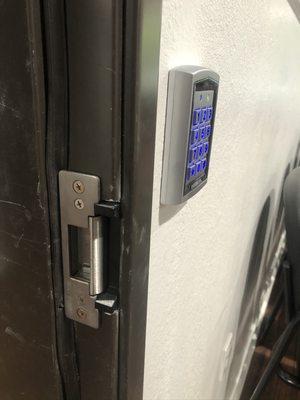 Secure door controls for office