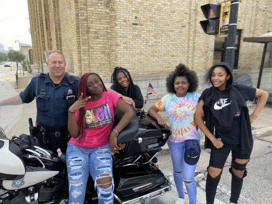 GLOW assist MPD With community walk