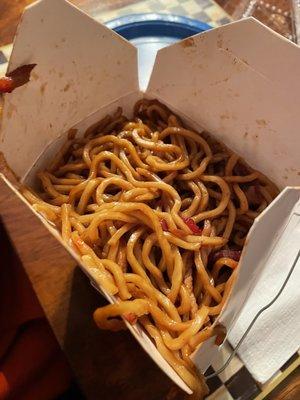 Pork lo mein