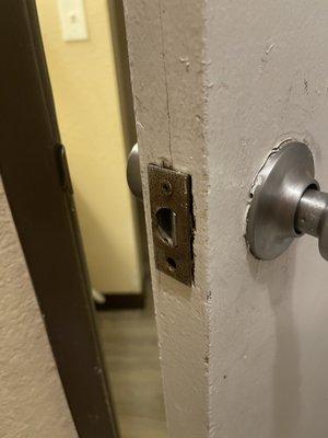 Broken bathroom door lock