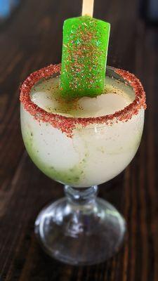 Lime Chamoy rita with lime paleta