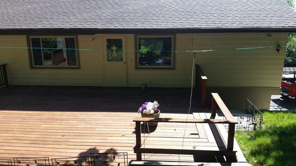 Australian Timber Oil on a Ironwood deck