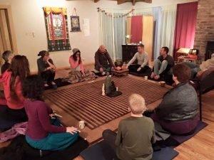 Thursday night in main meditation hall