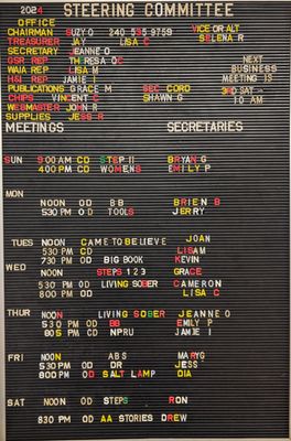 Meeting list