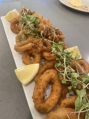 Fried calamari ( part of the Italian menu)