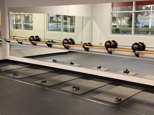 Barre fitness room