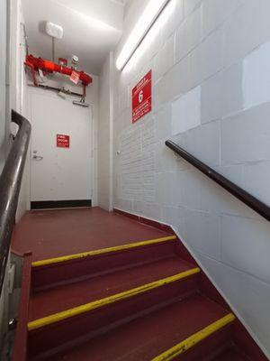 Stairs: one of the many stairs within the VA hosp