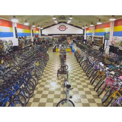 Largest selection of bicycles in Southwest Louisiana.