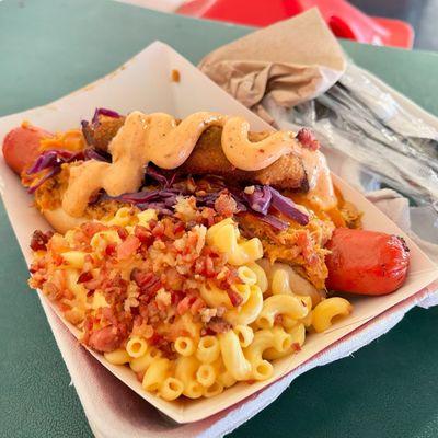 Go ahead and start me up  Legends (Pastrami & Fried Pickle) Smoked Dog w/ free BaconMac side from #craftydawgsangelstadium