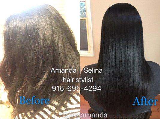 Permanent straightening