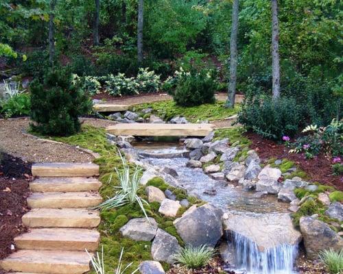 Specializing in creative landscape design and installation. Waterfalls are a beautiful addition to your landscape.