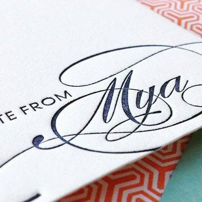 Personalized Stationery makes a great wedding gift or shower gift