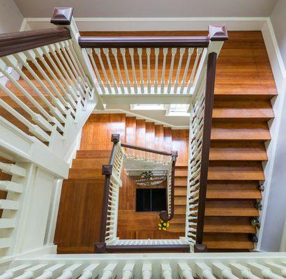 7 Louders Lane, Jamaica Plain - Staircase 3rd Floor to 1st Floor