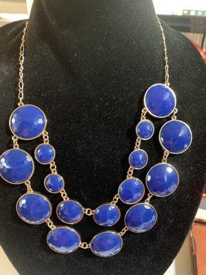 Fabulous Deep Blue 10" Fashion Necklace