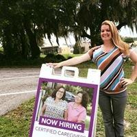 Holly, our Hiring Coordinator.  Call 863-686-7335 if interested in employment with Senior Helpers!