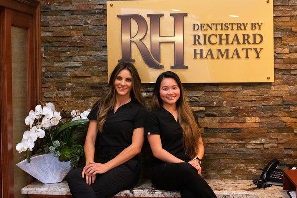 Dr. Hamaty's Registered Dental Hygienist. Natalie & Tracey