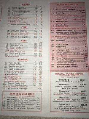 Full Menu