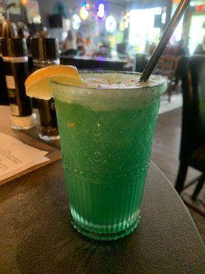 Magic Carpet Ride - this drink was actually blue.