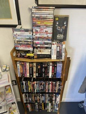 VHS Tapes & DVD's