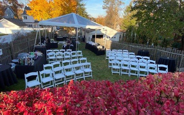 Fall Wedding, Ceremony & Reception Outdoors