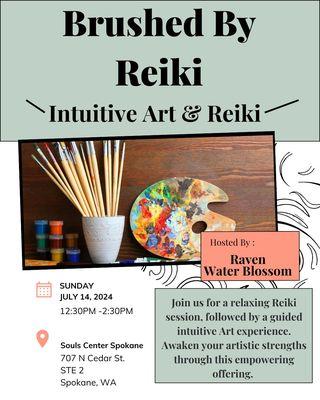 Join me for an intuitive art & reiki experience! July 14th - in person only. Registration on website. 

#spokanereiki