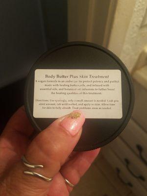 Body Butter plus skin treatment