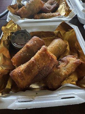 Jerk chicken eggrolls