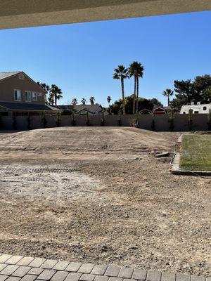 2/2/22 - Compacted mound for raised patio