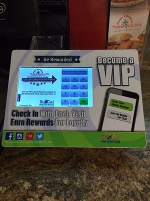 For loyal customers who want VIP discounts and rewards - it takes 7 seconds to sign up!  No apps, no cards, no hassle.