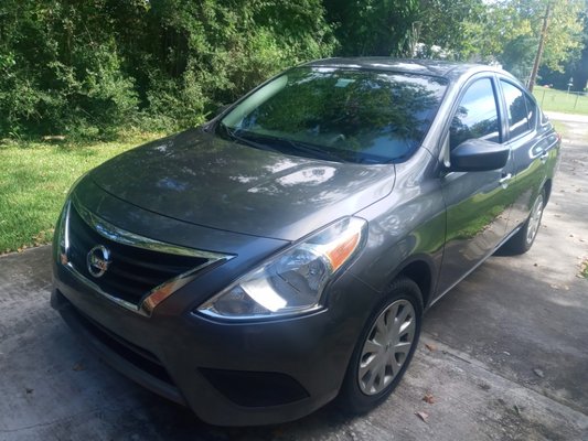 2016 Nissan Versa my ride share vehicle.