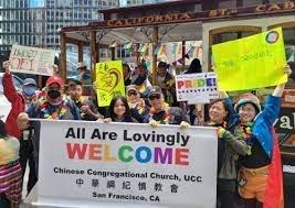 Marching in our first Gay Pride Parade