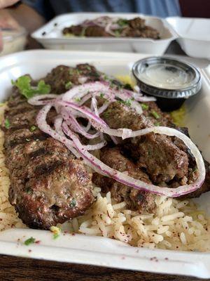 Kufta-Lamb Kebab Over Rice