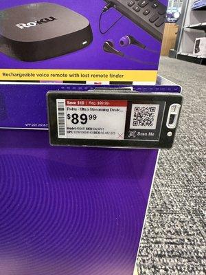 Price of Roku on sale.