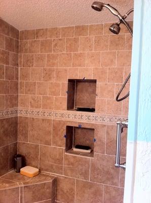 I removed A tub And installed a new shower For a client