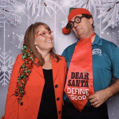 Just being a little silly in the photo booth at our Real Estate Christmas party.