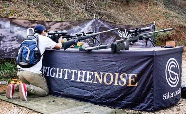 Quiet Riot & Silencer Co event - Rifle selection for testing.