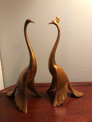 Two rad brass birds. Love them!